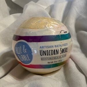 ❤️ Fizz and bubble artesian bath fizzy unicorn swirl scented bath bomb